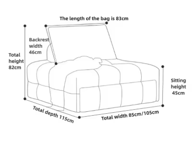 SOFA DOBRÁVEL DE LUXO PARA SALA DE ESTAR