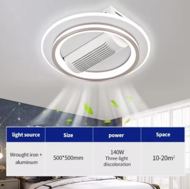 VENTILADOR DE TETO ULTRASLIM COM LUZES